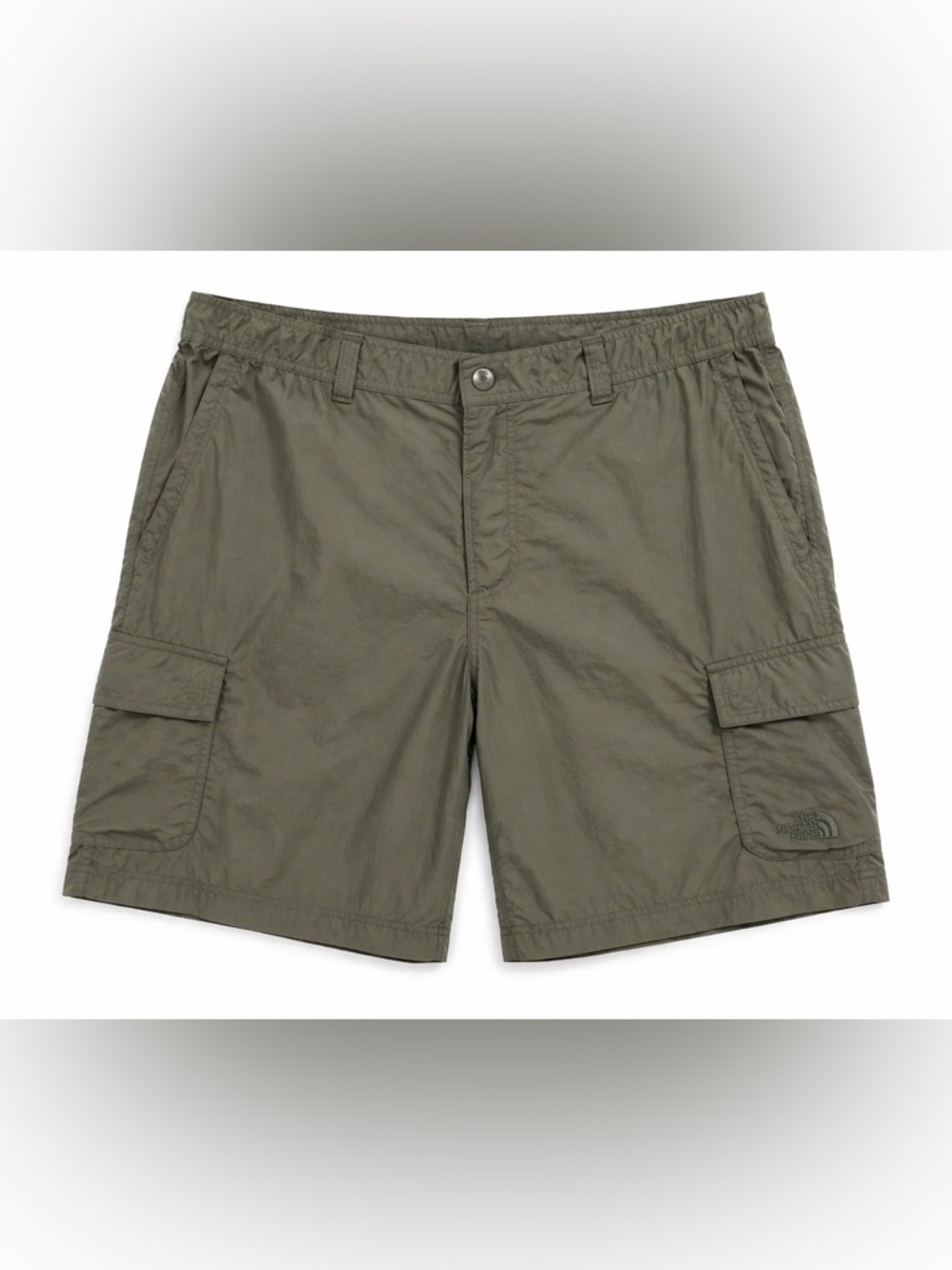 The North Face Nylon Cargo Shorts Olive Green Utility Hiking Outdoor - Picture 1 of 16